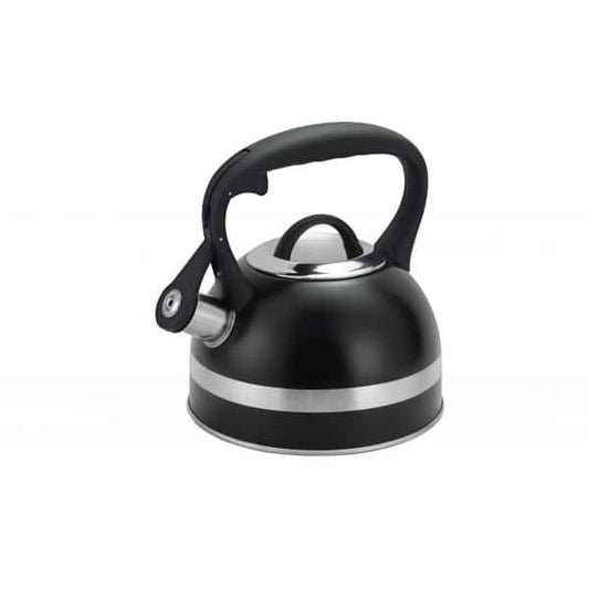 Ceainic din inox cu fluier capacitate 3l, negru  FLORIA / ZLN 1283