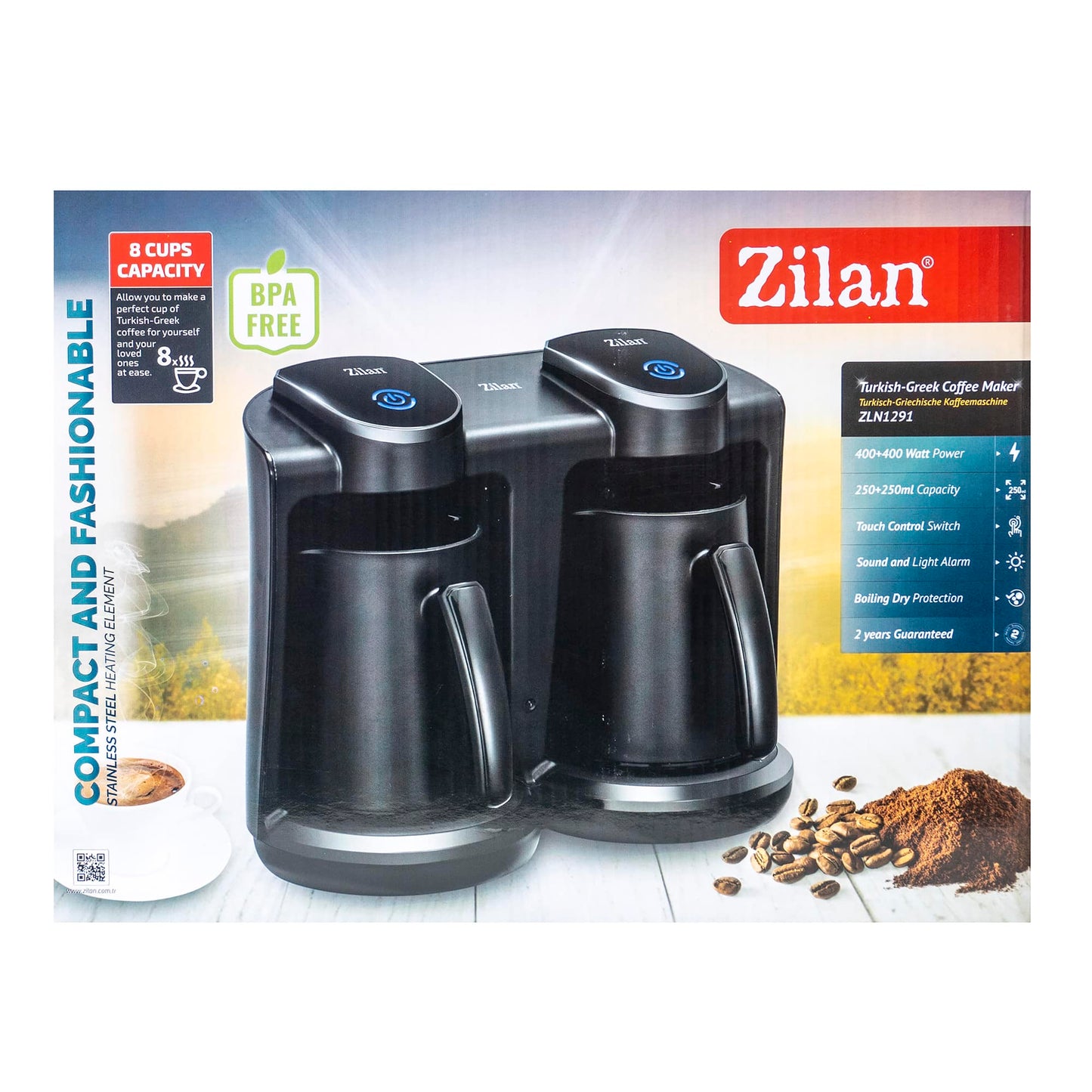 Filtru cafea GREEK/TURKISH, putere 800W, capacitate 500ml / ZLN 1291