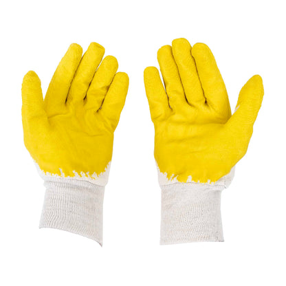 Set 12 buc, manusi progrip galben / ZLN 1410_1