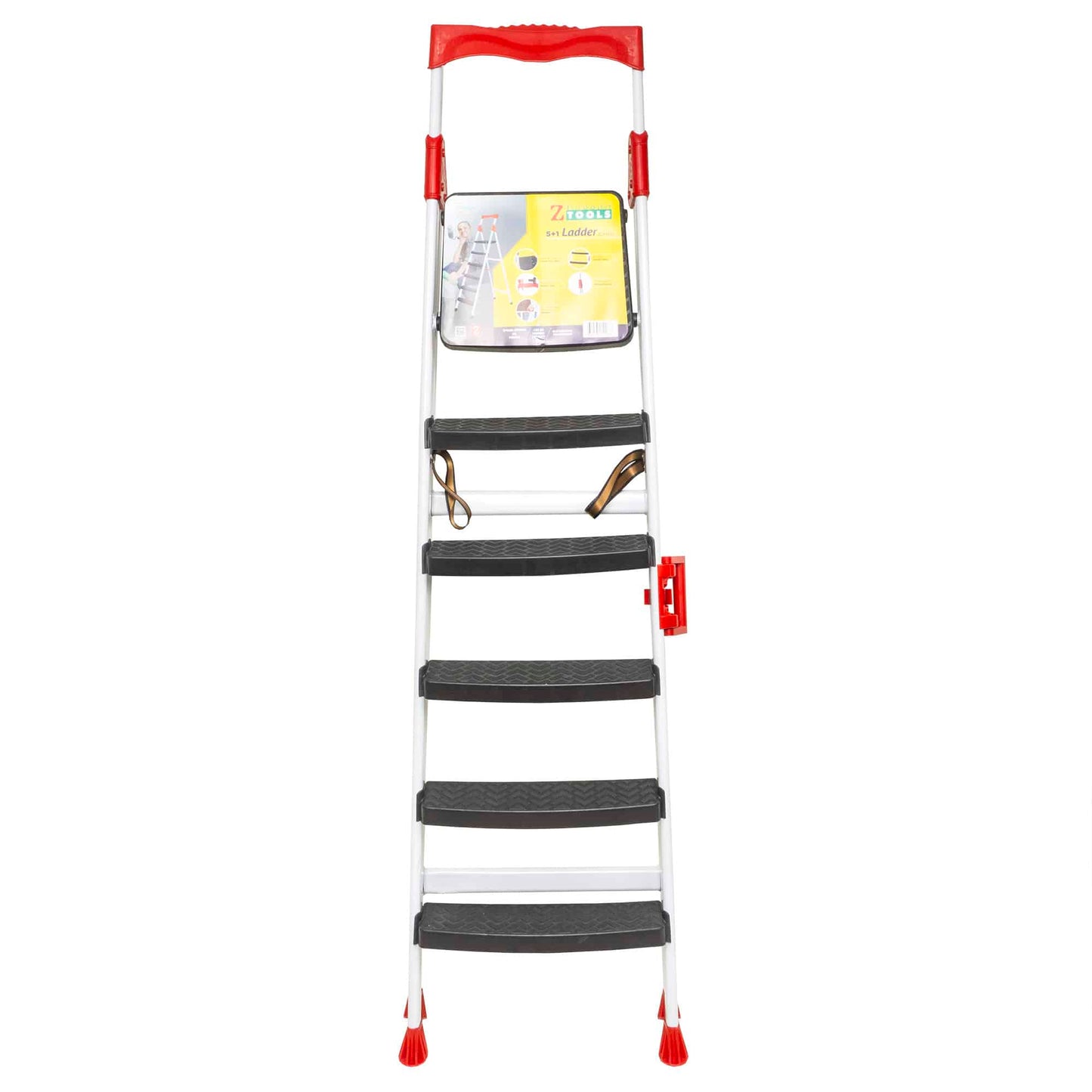 Scara metalica 5 trepte plus platforma, alb Z-TOOLS / ZLN 1666