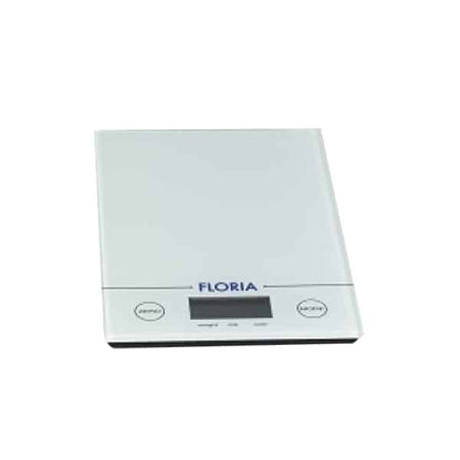 Cantar bucatarie digital, din sticla, 5kg, alb FLORIA / ZLN 1685