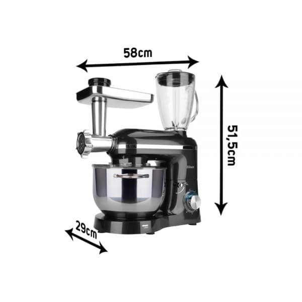 Mixer, blender si masina de tocat, 6+1 nivele de control al vitezei, putere 1400W / ZLN 1772