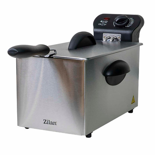 Friteuza din inox, putere 2180W, capacitate 3L, termostat reglabil / ZLN 1819