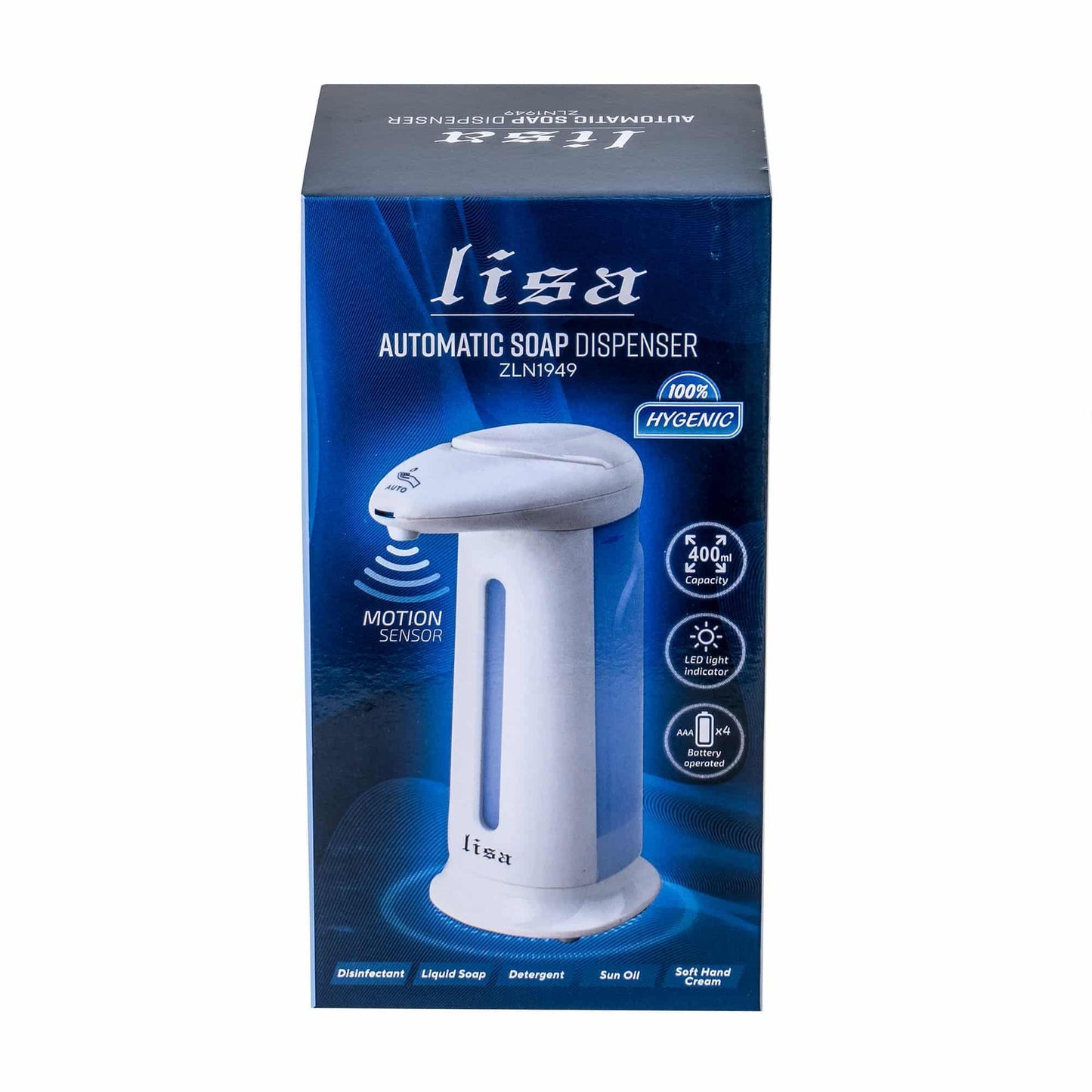 Dozator automat de sapun, capacitate 400ml si indicator LED / ZLN 1949 - 221.ro