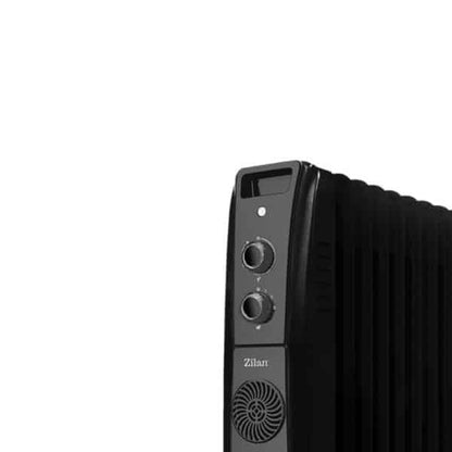 Calorifer electric cu ulei, termostat reglabil, putere 2500W, 11 elementi, negru / ZLN 1963