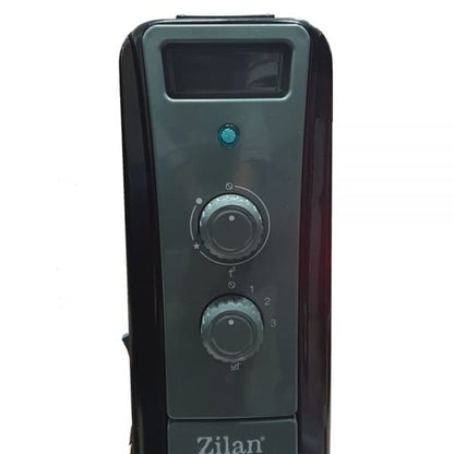 Calorifer electric cu ulei, termostat reglabil, putere 2500W, 11 elementi, negru / ZLN 1963