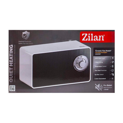 Aeroterma ceramica, putere 1000W, 2 nivele de incalzire, termostat, oprire automata la rasturnare / ZLN 2007