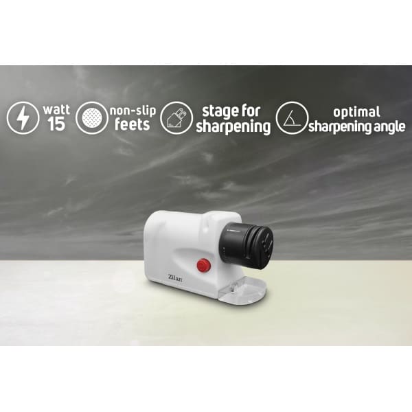 Ascutitor de cutite electric, cu doua nivele, ascutire si slefuire, putere 15W / ZLN 2175