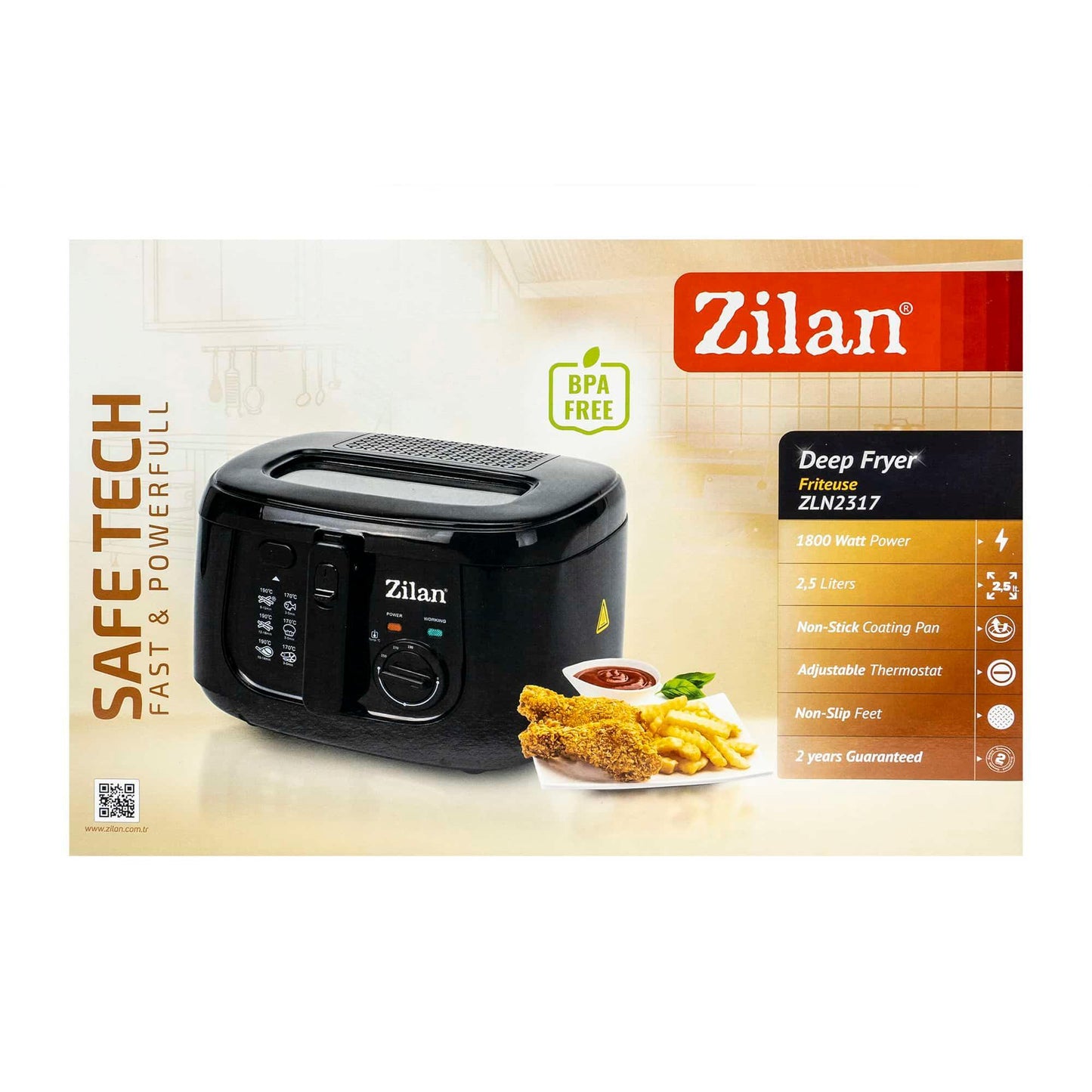 Friteuza, putere 1800 W, capacitate ulei 2.5 l / ZLN 2317 - 221.ro