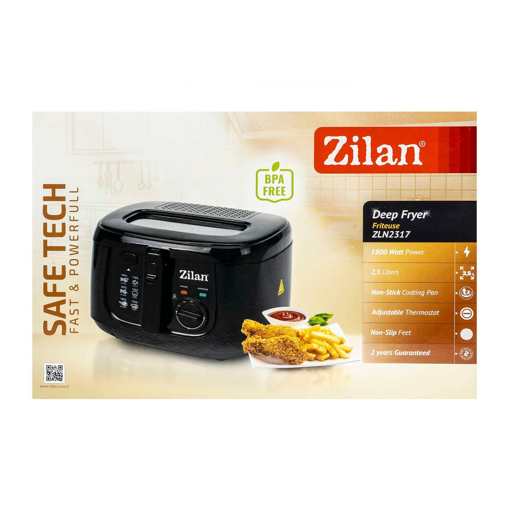 Friteuza, putere 1800 W, capacitate ulei 2.5 l / ZLN 2317 - 221.ro