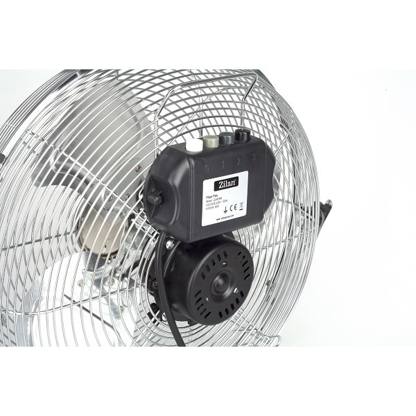 Ventilator rotund cu suport, 3 trepte de viteza, putere 50W, diametru 36cm, inox ZILAN / ZLN 2348