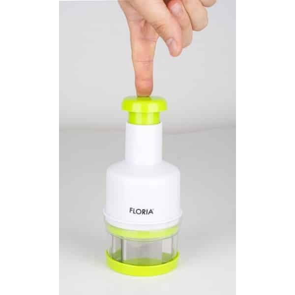 Tocator manual pentru ceapa, 23x9cm, alb-verde / ZLN 2614