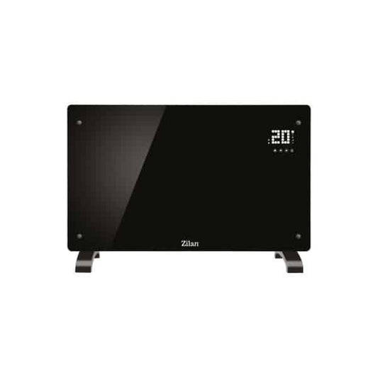 Panou incalzitor din sticla, Negru, cu montare pe perete sau podea , 2000W / ZLN 2823