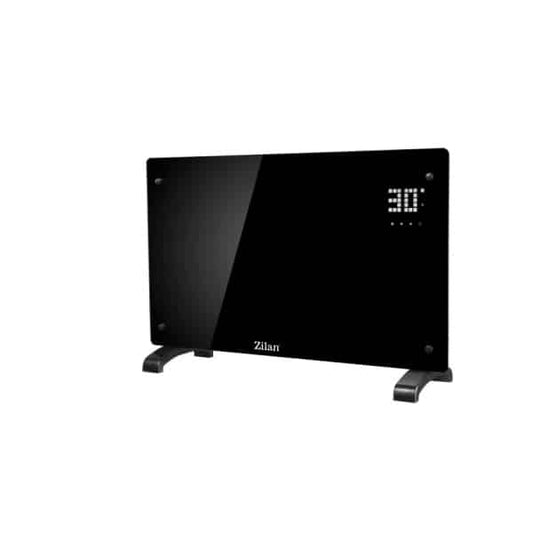 Panou incalzitor din sticla, Negru, cu montare pe perete sau podea , 2000W / ZLN 2823