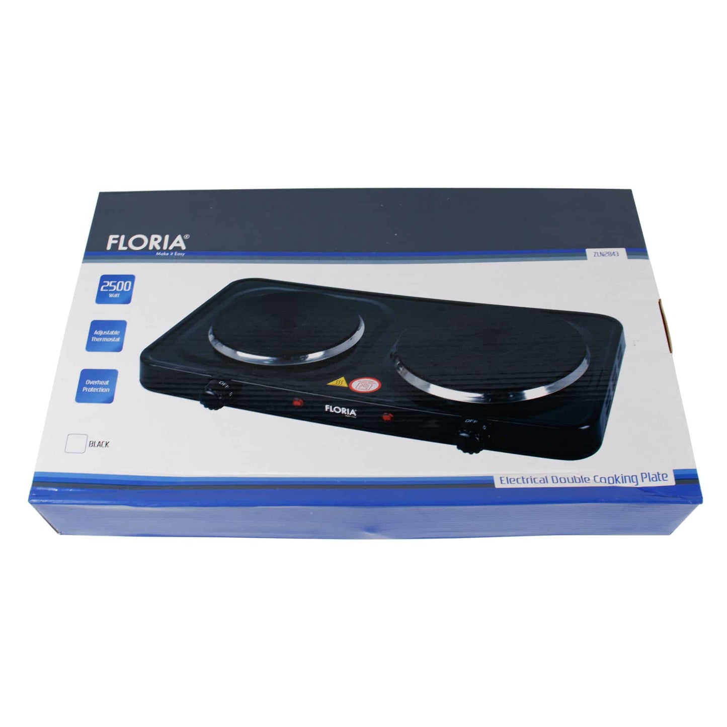 Plita electrica 2 ochiuri, 2500W cu termostat / ZLN 2843