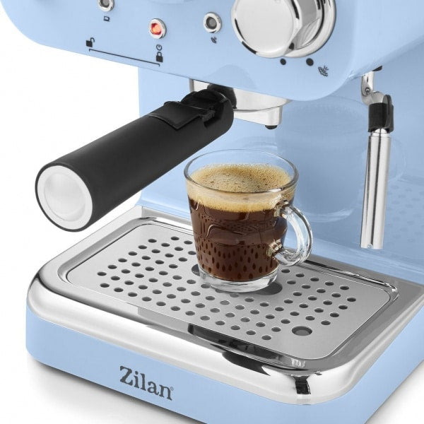 Espressor manual, putere 1100w, capacitate 1.25l, 15Bar, albastru / ZLN 2861