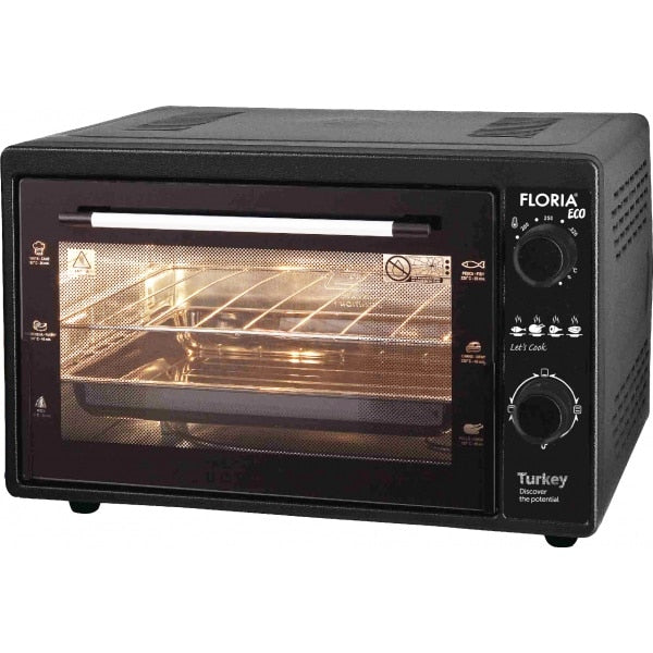 Cuptor electric, capacitate 40 litri, putere 1500W, gratar, tava inclusa, culoare negru / ZLN 2898_N