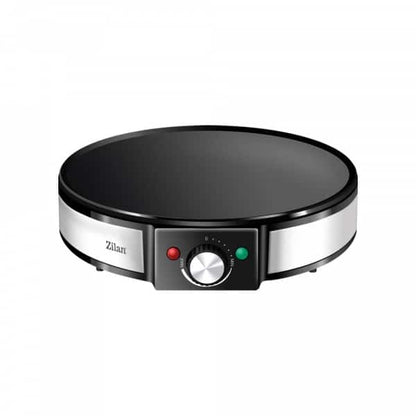 Aparat pentru preparat clatite, Negru/Inox, putere 1200W, diametru plita 30cm, temperatura ajustabila / ZLN 2922