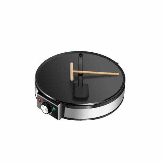 Aparat pentru preparat clatite, Negru/Inox, putere 1200W, diametru plita 30cm, temperatura ajustabila / ZLN 2922