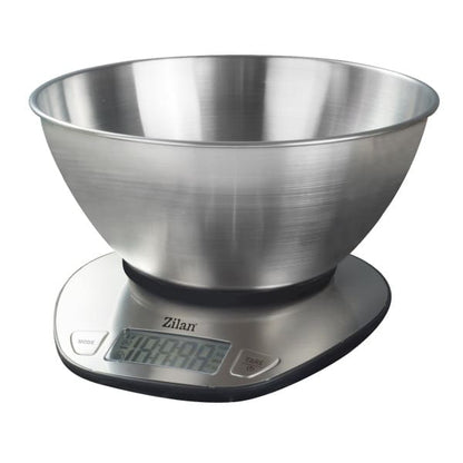 Cantar alimentar digital, ecran LED, indicator de baterie scazuta, inox / ZLN 2960