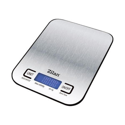 Cantar de bucatarie digital din inox, ecran LED, maxim 5 kg, inchidere automata / ZLN 2984 - 221.ro
