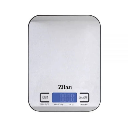 Cantar de bucatarie digital din inox, ecran LED, maxim 5 kg, inchidere automata / ZLN 2984 - 221.ro