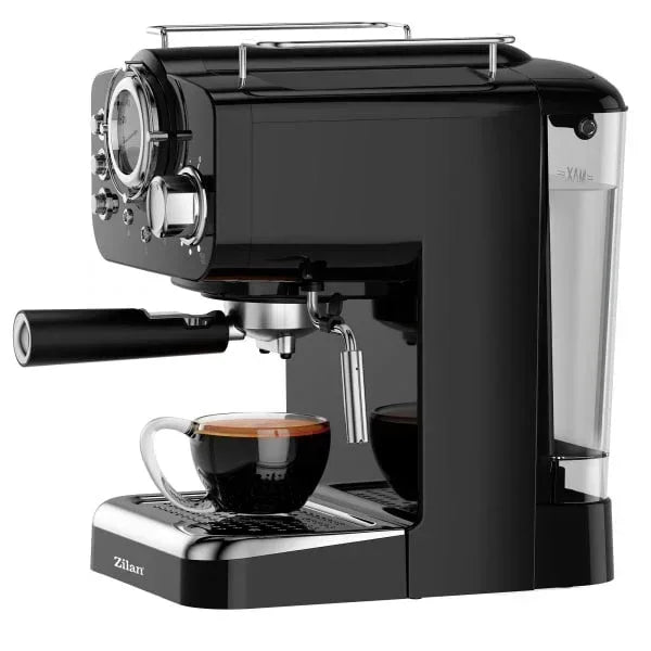 Espressor manual, putere 1100w, capacitate 1.25l, 15Bar, negru / ZLN 2991 - 221.ro