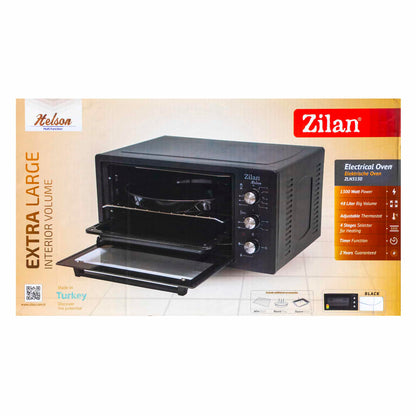 Cuptor electric, putere 1500W, capacitate 45L, timer 90 min, temperatura maxima 300 grade, 2 tavi incluse, negru / ZLN 3130_N