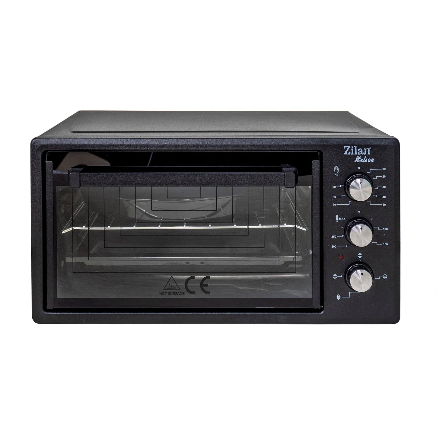 Cuptor electric, putere 1500W, capacitate 45L, timer 90 min, temperatura maxima 300 grade, 2 tavi incluse, negru / ZLN 3130_N