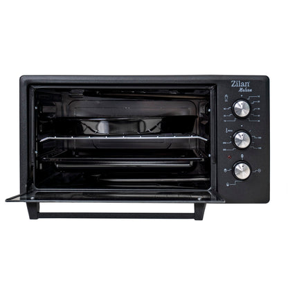 Cuptor electric, putere 1500W, capacitate 45L, timer 90 min, temperatura maxima 300 grade, 2 tavi incluse, negru / ZLN 3130_N