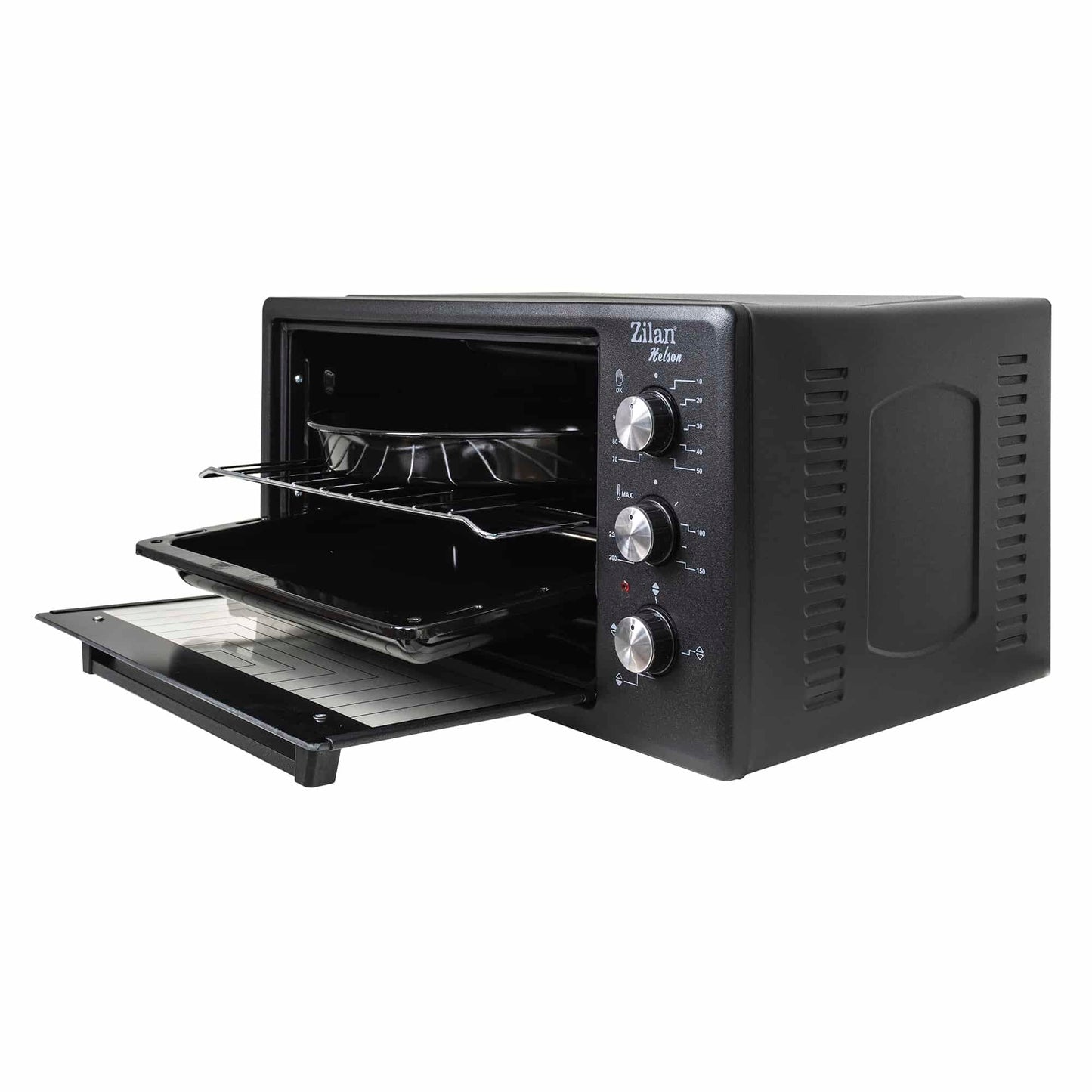 Cuptor electric, putere 1500W, capacitate 45L, timer 90 min, temperatura maxima 300 grade, 2 tavi incluse, negru / ZLN 3130_N