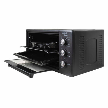 Cuptor electric, putere 1500W, capacitate 45L, timer 90 min, temperatura maxima 300 grade, 2 tavi incluse, negru / ZLN 3130_N