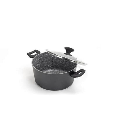 Oala cu capac sticla, cu diametru de 24 cm, inaltime de 12cm ZILAN / ZLN 3321