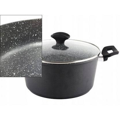 Oala cu capac sticla, cu diametru de 24 cm, inaltime de 12cm ZILAN / ZLN 3321