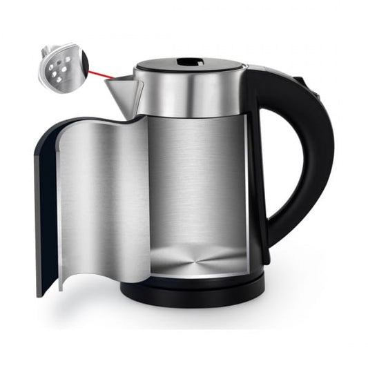 Fierbator electric, cu pereti dubli, putere 800W, capacitate 0.8L, negru / ZLN 3387