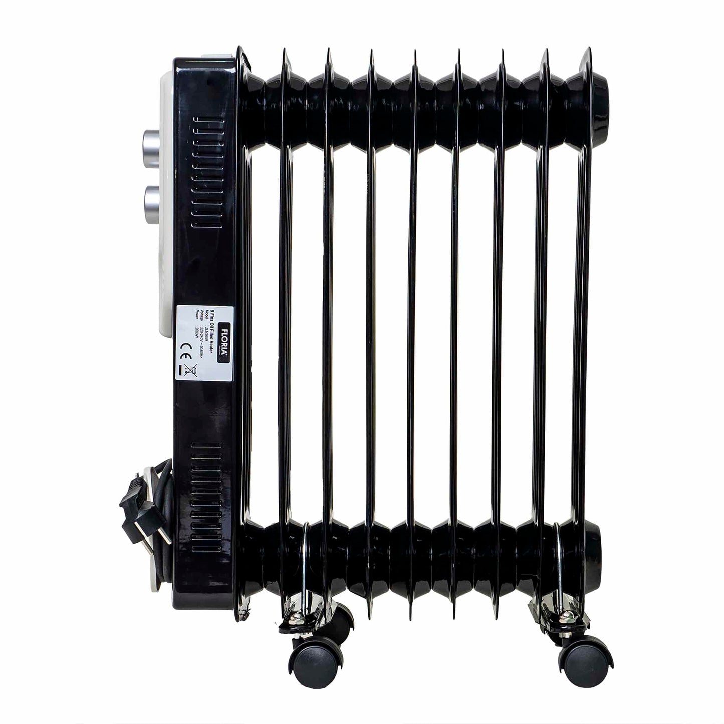 Calorifer electric, putere 2000 W, 9 elementi, 3 trepte de putere, Termostat reglabil, Protectie supra-incalzire, Indicator luminos / ZLN 3659