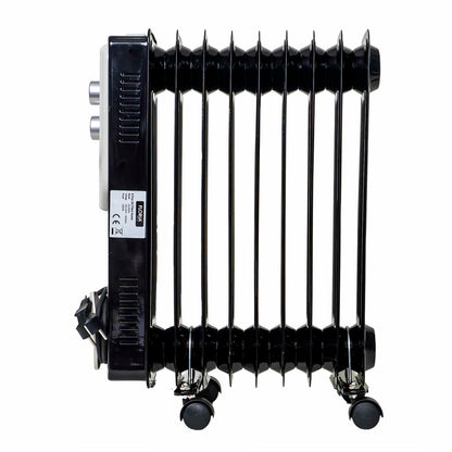 Calorifer electric, putere 2000 W, 9 elementi, 3 trepte de putere, Termostat reglabil, Protectie supra-incalzire, Indicator luminos / ZLN 3659