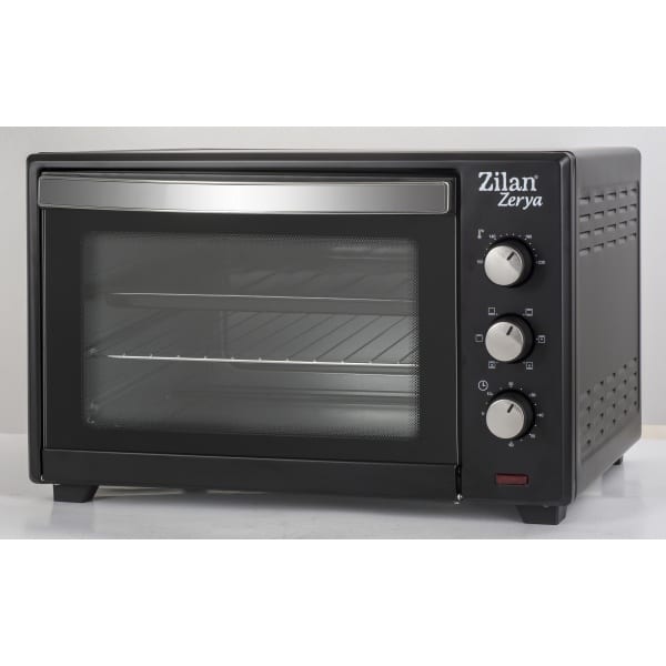 Cuptor electric cu ventilator, capacitate 45L, putere 2000W, Geam dublu, temporizator 90 min, temperatura maxima 230 grade celsius / ZLN 3727