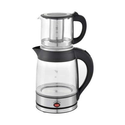 Set fierbator electric plus ceainic, argintiu, putere 2200W, capacitate 1.8L si 0.8L / ZLN 4858