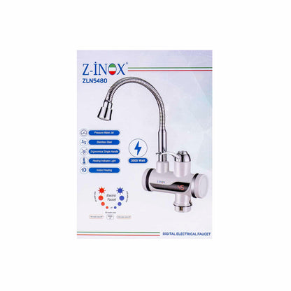 Baterie apa electrica, putere 3000W, instant apa calda, indicator temperatuta, din inox / ZLN 5480