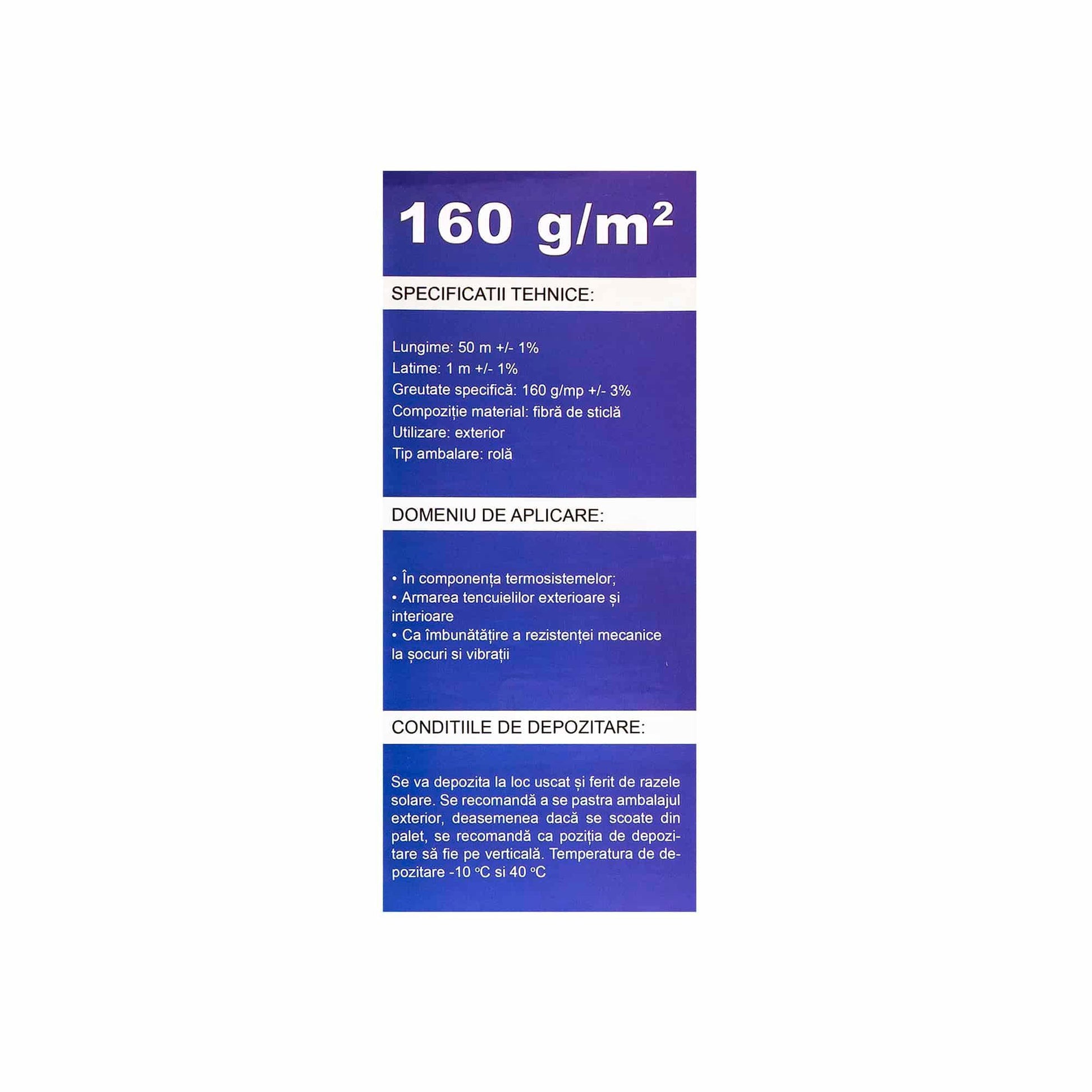 Plasa din fibra de sticla 1-50M, 145 gr/mp orange / ZLN 5494 - 221.ro