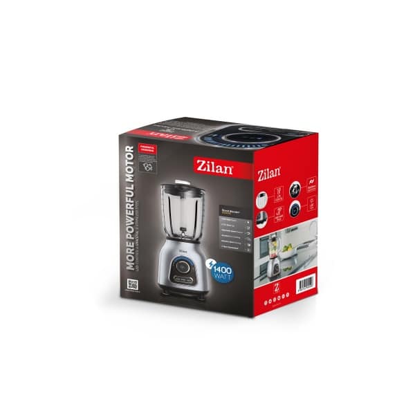 Blender din inox, putere 1400 W, capacitate 1.75L, viteza ajustabila / ZLN 5596