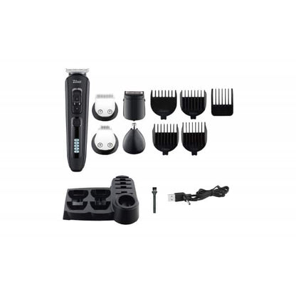 Aparat de tuns 10 in 1 Uranus, capete detasabile, afisaj LED ZILAN / ZLN 5919