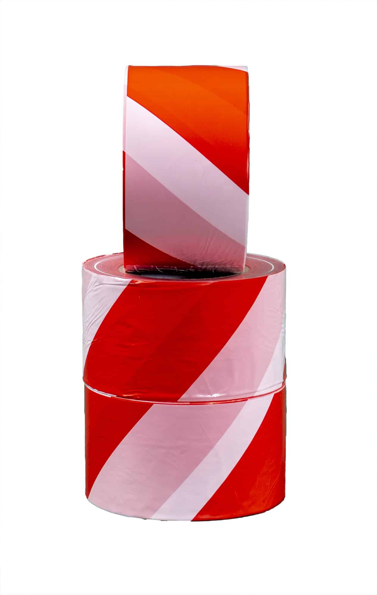 Banda de avertizare alb/rosu 300M, set 3 role / ZLN 6768