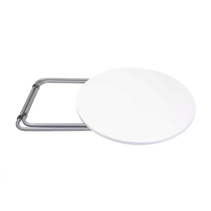 Masa plianta rotunda cu blat mdf, dimensiuni 70x70cm, alb / ZLN 6944