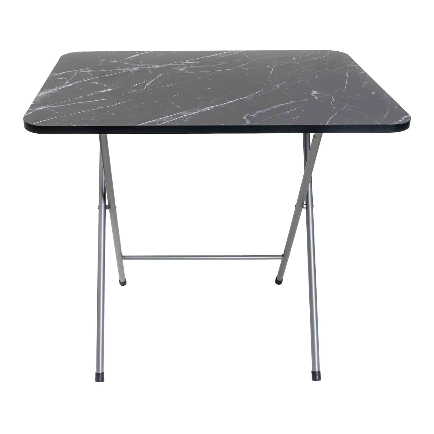 Masa plianta cu blat mdf, dimensiuni 60x80x70cm, negru (ZLN 6975) plus 6 x scaun bucatarie pliant (DSY 1115) / ZLN 6975_6S - 221.ro