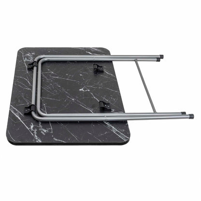 Masa plianta cu blat mdf, dimensiuni 60x80x70cm, negru (ZLN 6975) plus 2 x scaun bucatarie pliant (DSY 1115) / ZLN 6975_2S - 221.ro