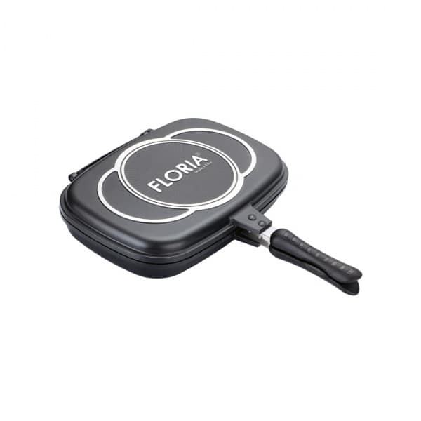 Tigaie dubla antiaderenta cu garnitura silicon, diametru 30 cm / ZLN 7019