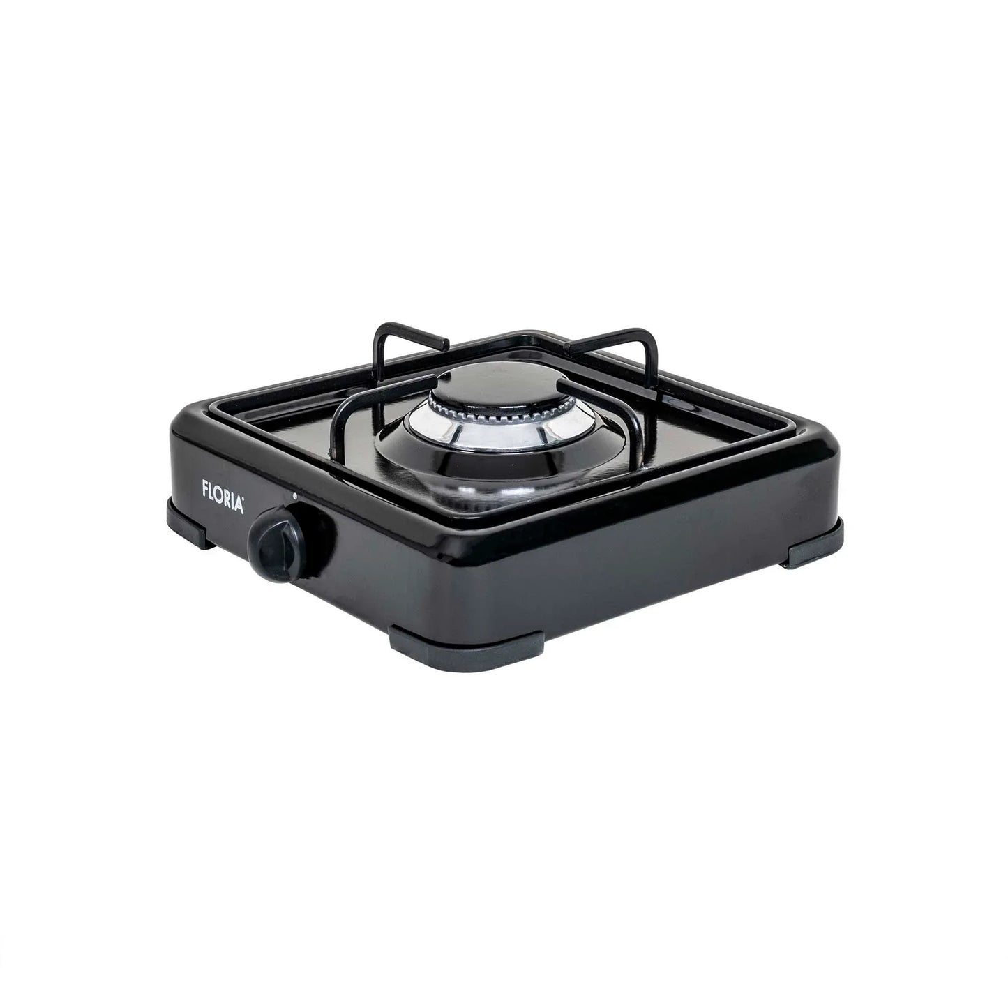 Pachet aragaz 1 ochi, 28×28 cm plus (ceas pentru butelie, 2 m furtun pentru gaz, 3 coliere pentru furtun, aprinzator) negru / ZLN 7118_1 - 221.ro