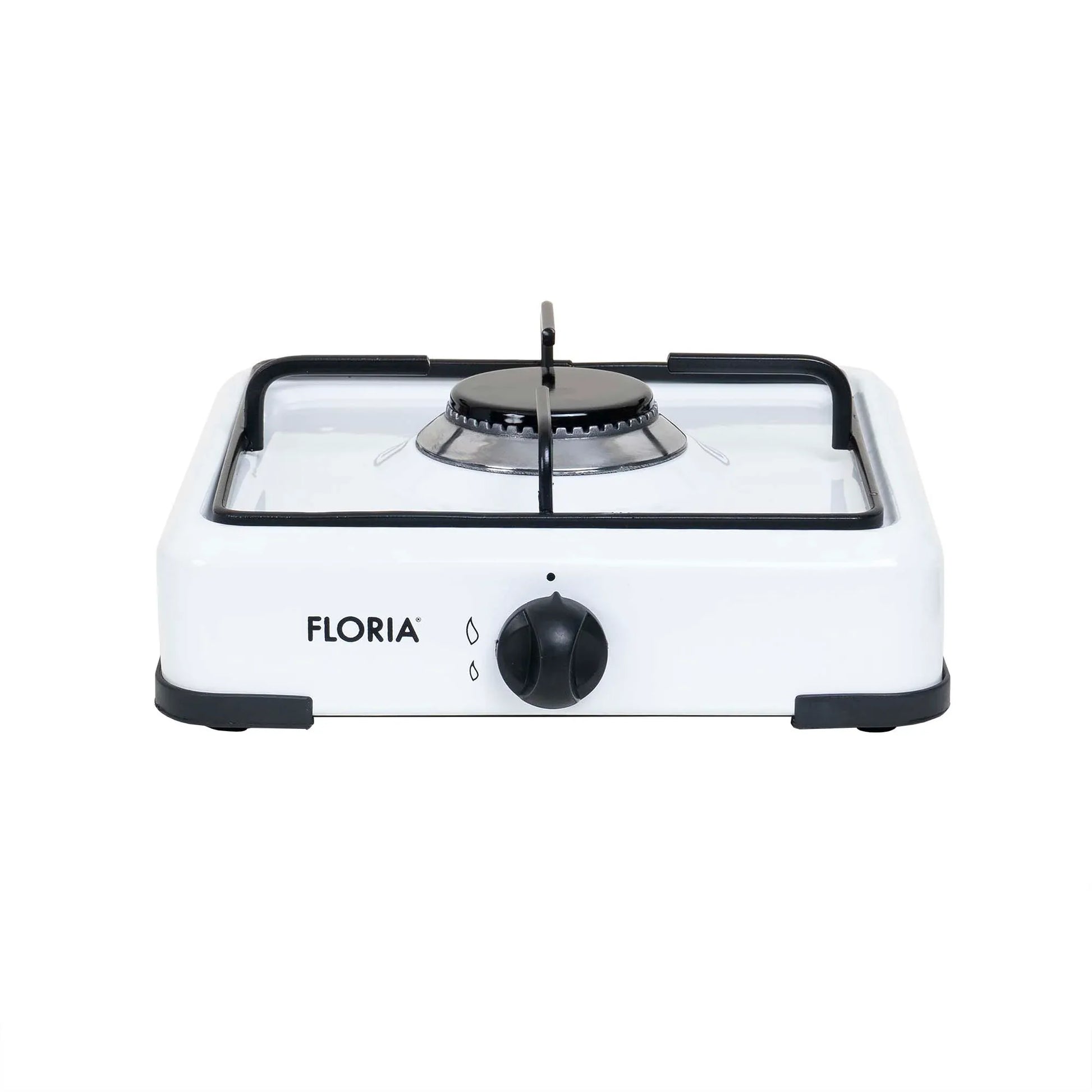 Pachet aragaz 1 ochi, 28×28 cm plus (ceas pentru butelie, 2 m furtun pentru gaz, 3 coliere pentru furtun, aprinzator) alb / ZLN 7119_1 - 221.ro